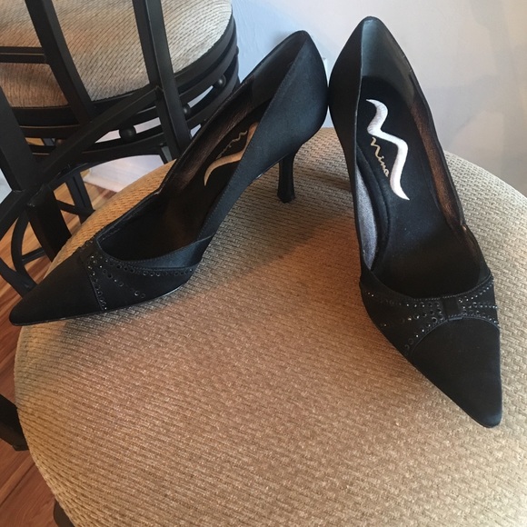 nina black evening shoes